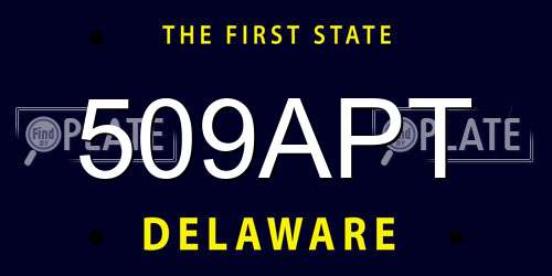 509APT Delaware License Plate