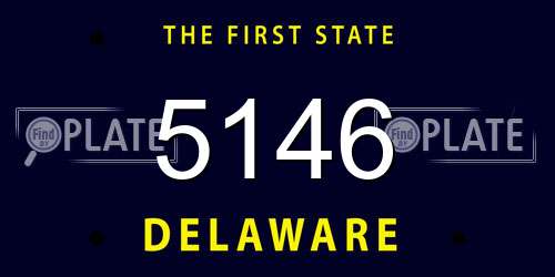 5146 Delaware License Plate