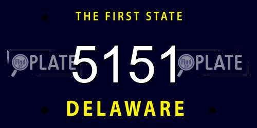 5151 Delaware License Plate