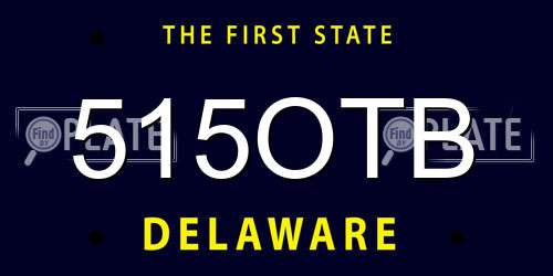 515OTB Delaware License Plate