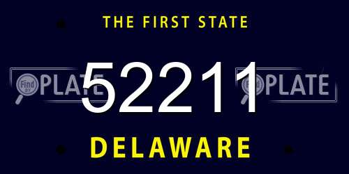 52211 Delaware License Plate