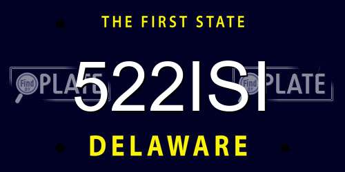 522ISI Delaware License Plate