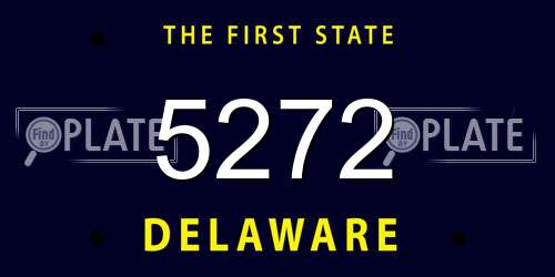 5272 Delaware License Plate