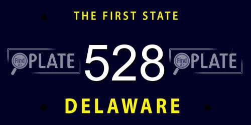 528 Delaware License Plate