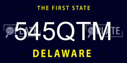 545QTM Delaware License Plate