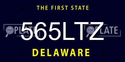 565LTZ Delaware License Plate