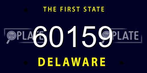 60159 Delaware License Plate