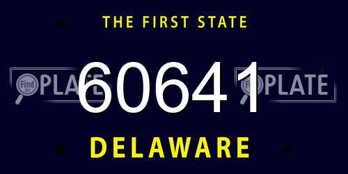 60641 Delaware License Plate