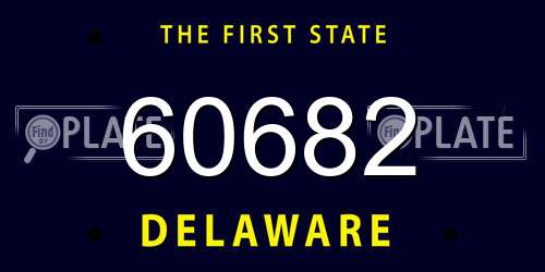 60682 Delaware License Plate