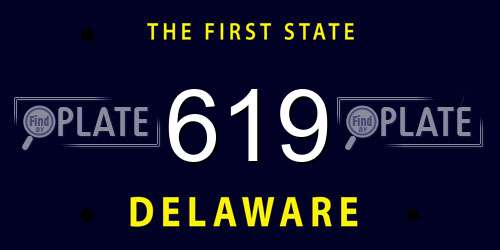 619 Delaware License Plate