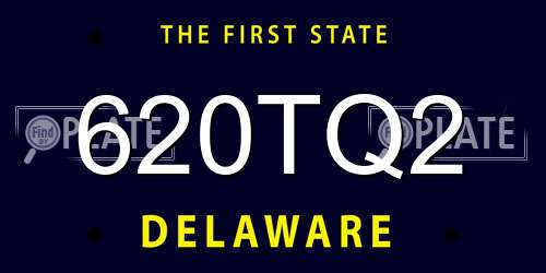 620TQ2 Delaware License Plate