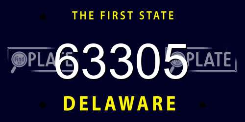 63305 Delaware License Plate
