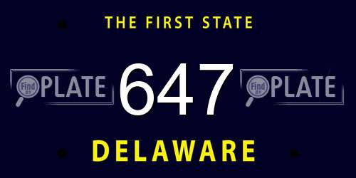 647 Delaware License Plate