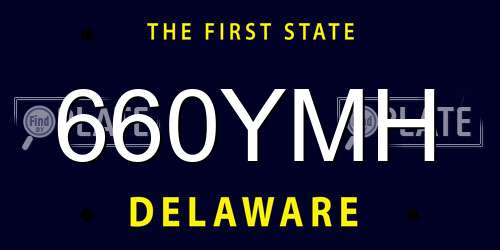 660YMH Delaware License Plate