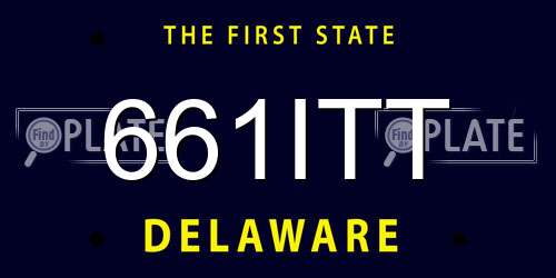 661ITT Delaware License Plate