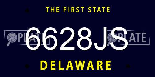6628JS Delaware License Plate