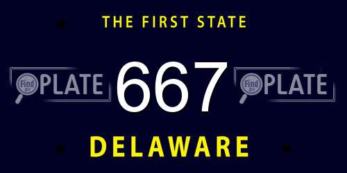 667 Delaware License Plate