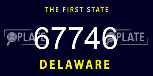 67746 Delaware License Plate