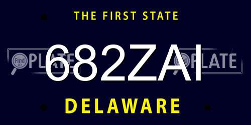 682ZAI Delaware License Plate