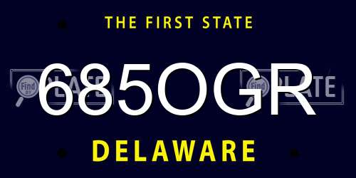 685OGR Delaware License Plate