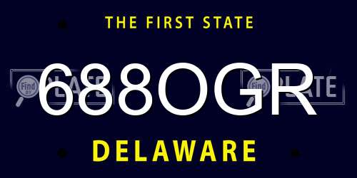 688OGR Delaware License Plate