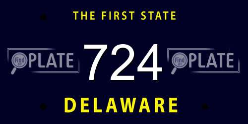 724 Delaware License Plate