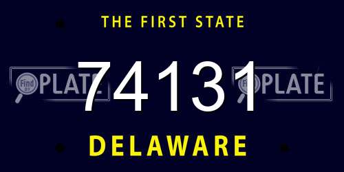 74131 Delaware License Plate