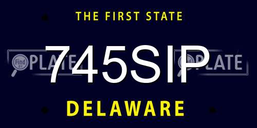 745SIP Delaware License Plate