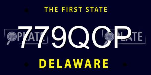 779QCP Delaware License Plate