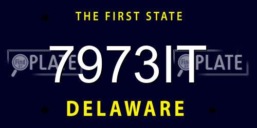 7973IT Delaware License Plate