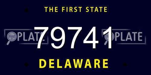 79741 Delaware License Plate