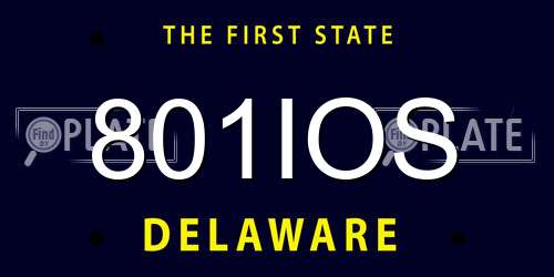 801IOS Delaware License Plate