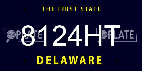 8124HT Delaware License Plate