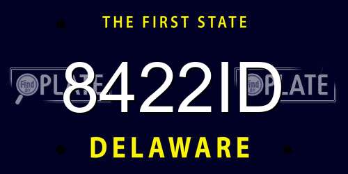 8422ID Delaware License Plate