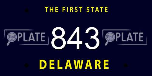 843 Delaware License Plate