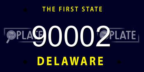 90002 Delaware License Plate