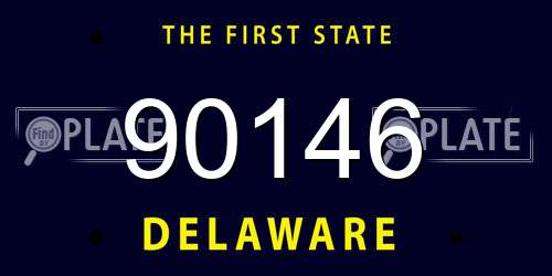 90146 Delaware License Plate
