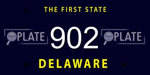 902 Delaware License Plate