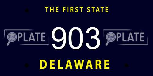 903 Delaware License Plate