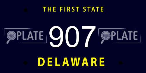 907 Delaware License Plate