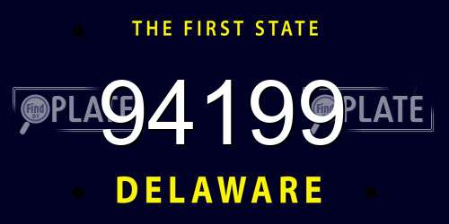 94199 Delaware License Plate