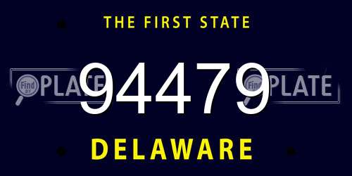 94479 Delaware License Plate