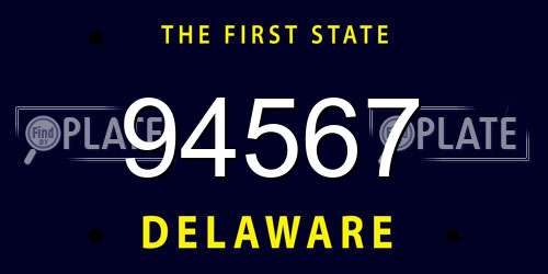 94567 Delaware License Plate