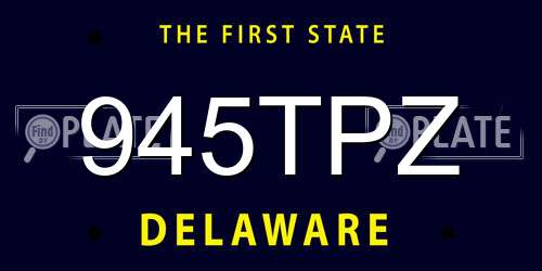 945TPZ Delaware License Plate