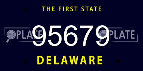 95679 Delaware License Plate