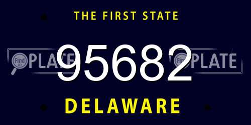 95682 Delaware License Plate