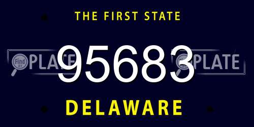 95683 Delaware License Plate