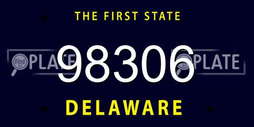 98306 Delaware License Plate