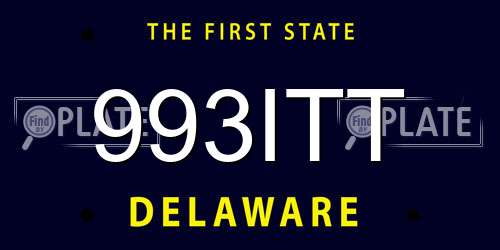 993ITT Delaware License Plate