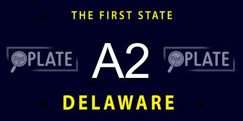 A2 Delaware License Plate